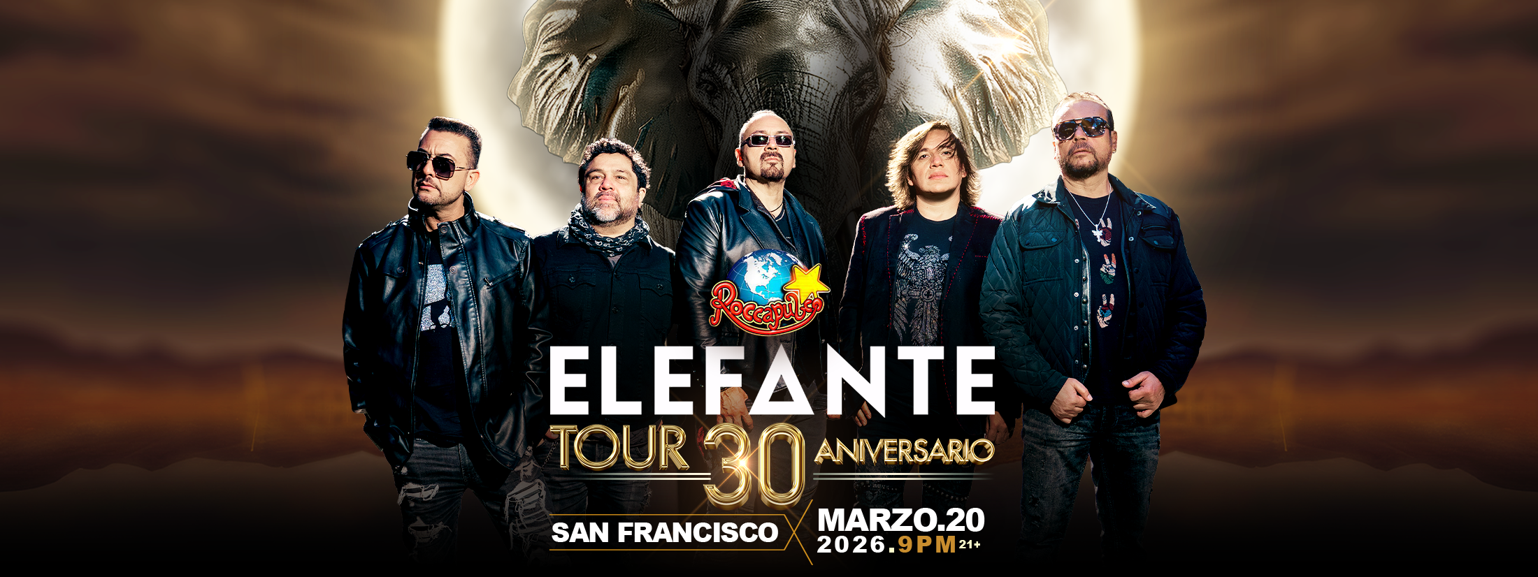 Elefante 2026 tour poster